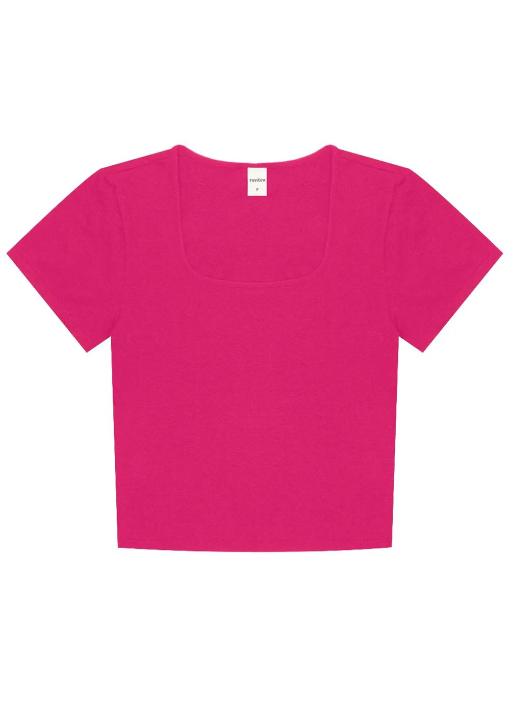 Rovitex - Blusa Cropped Feminina Rosa