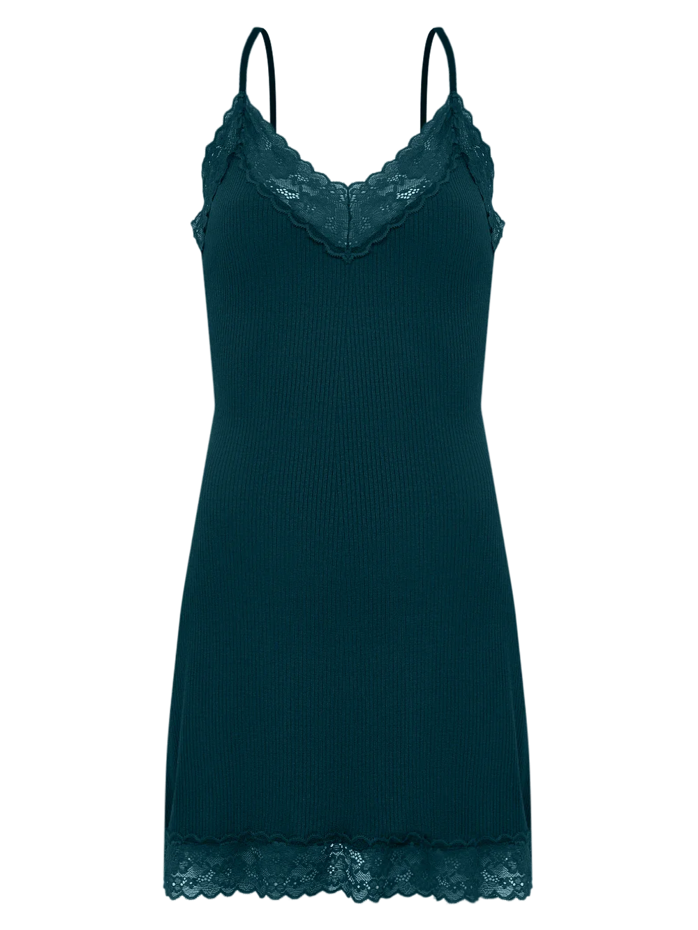 Camisola Curta Sem Manga Ribana Luna Verde Pine