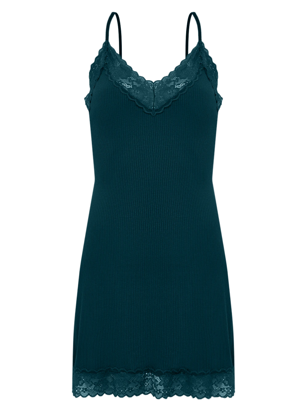 Camisola Curta Sem Manga Ribana Luna Verde Pine